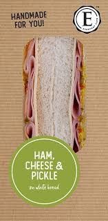 12 EDC HAM & CHEESE & PICKLE SANDWICH