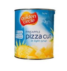 3.2kg GOLDEN CIRCLE PIZZA CUT PINEAPPLE