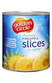 825gm GOLDEN CIRCLE PINEAPPLE SLICES