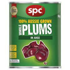 3kg SPC WHOLE PLUMS IN NATURAL JUICE