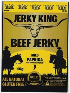 40gm JERKY KING MILD PAPRIKA JERKY