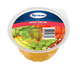 48x120gr RIVIANA FRUIT CUPS FRUIT SALAD