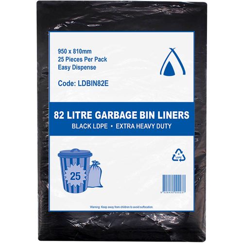 25 TP 82LT GARBAGE BAGS XHDTY