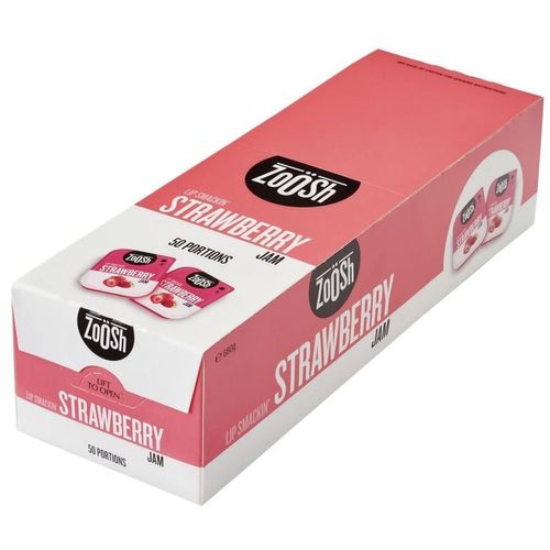50x13.6gm ZOOSH STRAWBERRY JAM PORTIONS