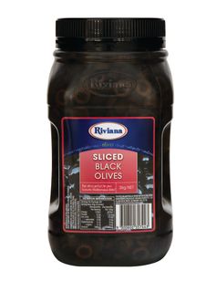 2kg RIV SLICED BLACK OLIVES
