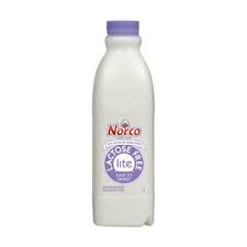 1lt NORCO LACTOSE FREE LITE MILK