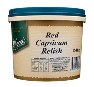2.4kg WOODS RED CAPSICUM RELISH GF