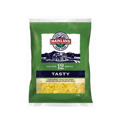 2kg MAINLAND TASTY SHREDDED CHEESE