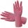 1pr SILVER LINED RUBBER GLOVES (MEDIUM)