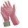 1pr SILVER LINED RUBBER GLOVES (LARGE)