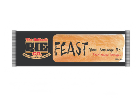 18x180gm OUTBACK FEAST SAUSAGE ROLLS