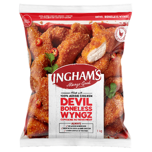 22x45gm INGHAMS BONELESS DEVIL WYNGZ