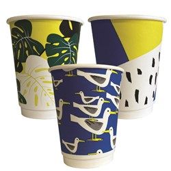 25 12oz DOUBLE WALL GALLERY COFFEE CUPS