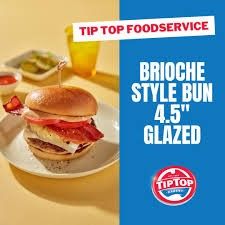 48x100gm TIP TOP 4.5inc BRIOCHE BUNS