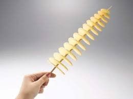 100 WOODEN CURLY POTATO SKEWER