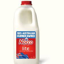 2lt NORCO 2% LITE WHITE MILK