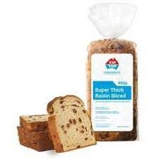 6x650gm TIP TOP SLICED RAISIN BREAD