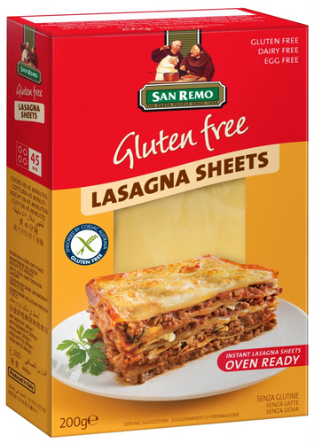 200gm SAN REMO GF LASAGNE SHEETS