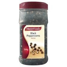 500gm MASTERFOODS WHOLE PEPPERCORNS