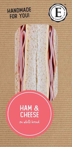 12x167gm EDC HAM & CHEESE SANDWICHES