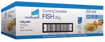 45x85gm MARKWELL CRUNCHY OVENABLE FISH