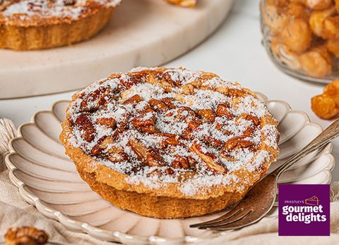 6 PRIESTLEYS WHITE CHOC PECAN TARTS