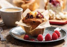 6 PRIESTLEYS GF RASPBERRY MUFFINS