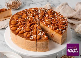 16 PRIESTLEYS CARAMEL SWIRL CHEESECAKE