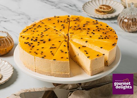 16 PRIESTLEYS PASSIONFRUIT CHEESECAKES