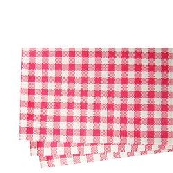 320x200mm GREASEPROOF PAPER GINGHAM RED