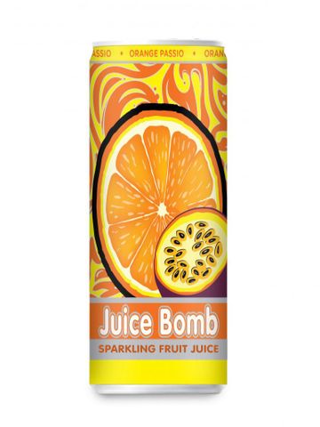 24x250ml BOMB ORANGE PASSIO JUICES