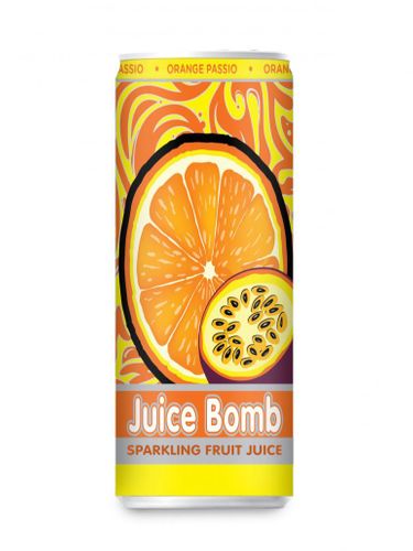 24x250ml BOMB ORANGE PASSIO JUICES