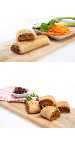 10x140gm MELINDAS VEGAN SAUSAGE ROLLS