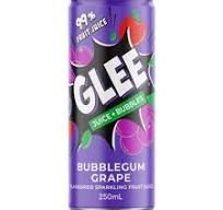 24x250ml GLEE 99% BUBBLEGUM GRAPE CANS