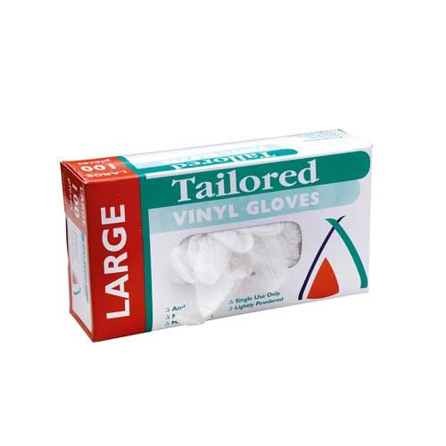 100 TP LGE VINYL GLOVES