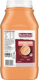 2.5kg MASTERFOODS THOUSAND ISLAND DRESSI