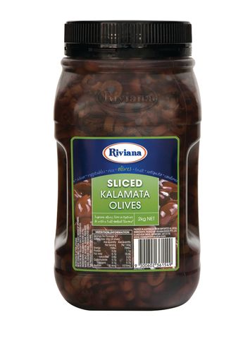 2kg SANDHURST SLICED KALAMATA OLIVES