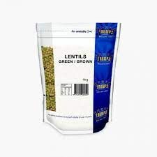 1kg TRUMPS BROWN LENTILS