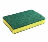 YELLOW FOAM/NYLON SCOURER SPONGE