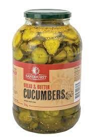 2kg SANDHURST BREAD & BUTTER CUCUMBERS