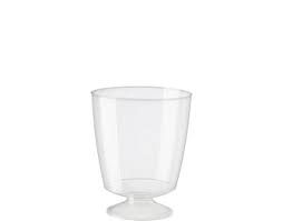 10x185ml CA PLASTIC WINE GLASSES