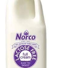 1lt NORCO LACTOSE FULL CREAM MILK