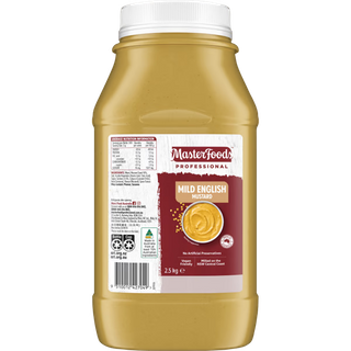 2.5kg MASTERFOODS MILD ENGLISH MUSTARD