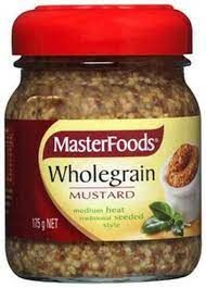 175gm MASTERFOODS WHOLEGRAIN MUSTARD