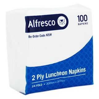 100 2ply LUNCHEON SERVIETTES