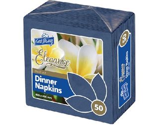 50 CA LIGHT BLUE ELEGANT DINNER NAPKINS