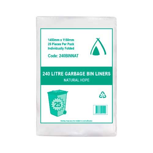 25 240lt MD GARBAGE BAGS