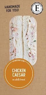 12x180gm EDC CHICKEN CAESAR SANDWICHES