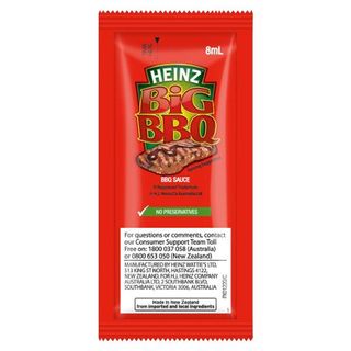 300x8ml HEINZ S/S BBQ SAUCE GLUTEN FREE