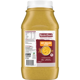 2.5kg MASTERFOODS HOT ENGLISH MUSTARD